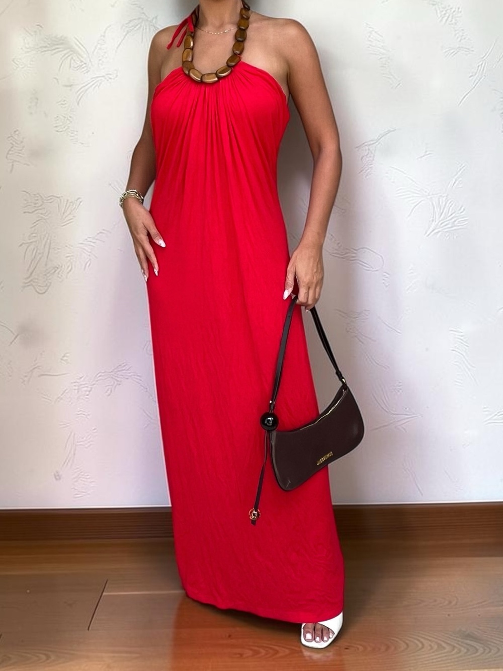 Vintage Forever21 Beaded Maxi Dress